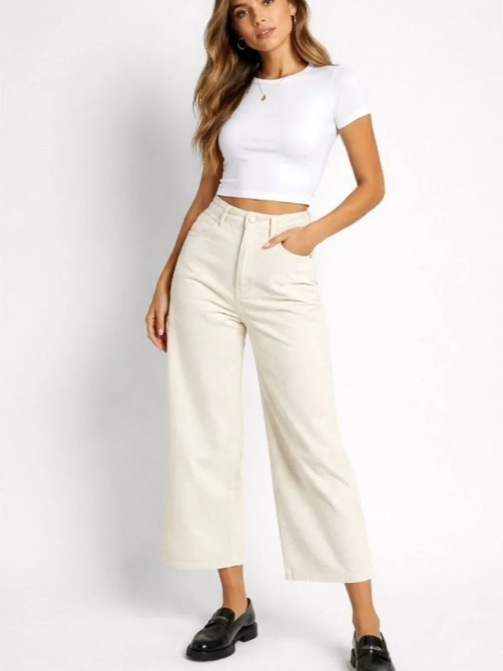 Joe Fresh x Jillian Harris Corduroy Pants - Picture 1 of 7